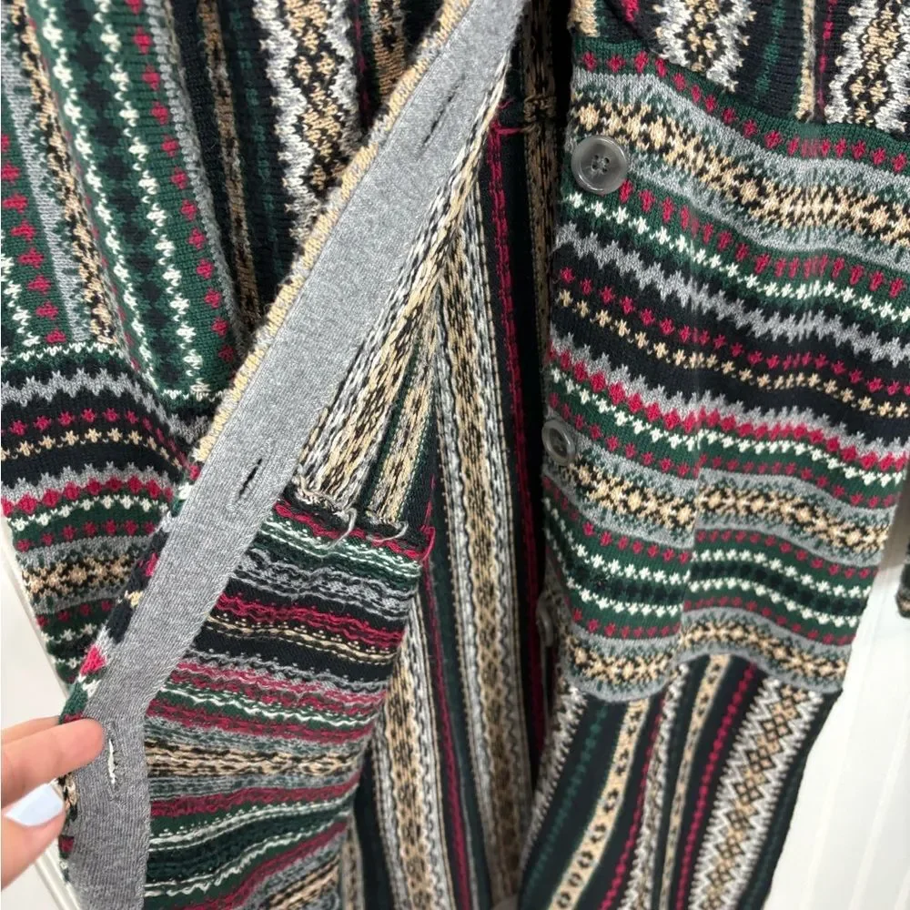 Coldwater Creek granola Long line duster knit cardigan
